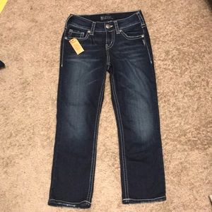Silver capris